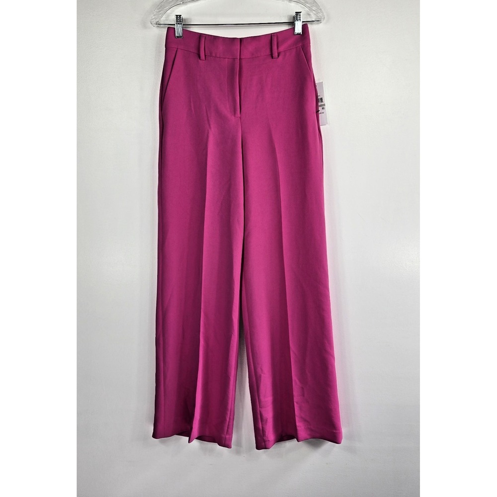 DKNY Women's Size 0 Pink Wide Leg Full Length Pants NWT